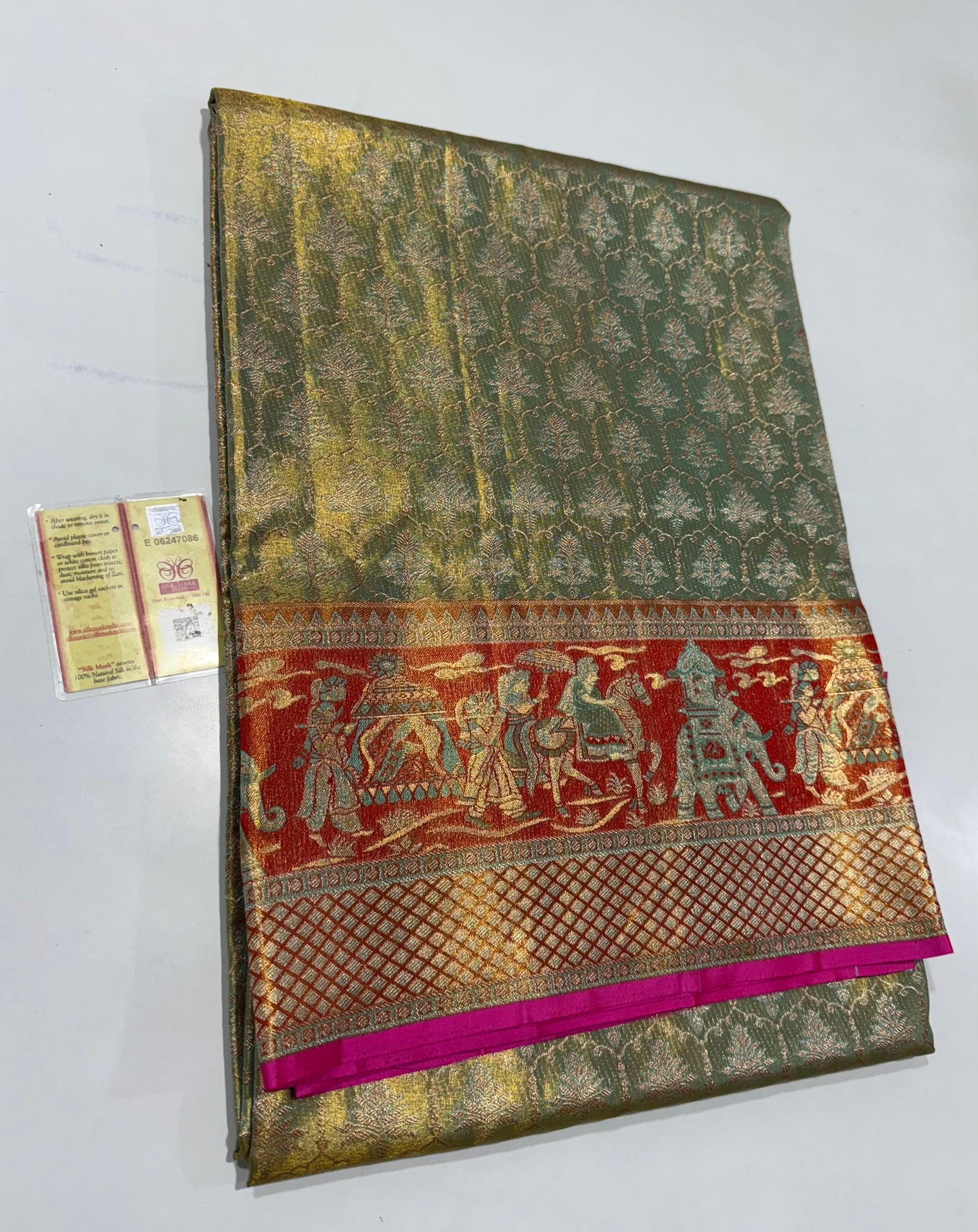 Pure handloom silk saree