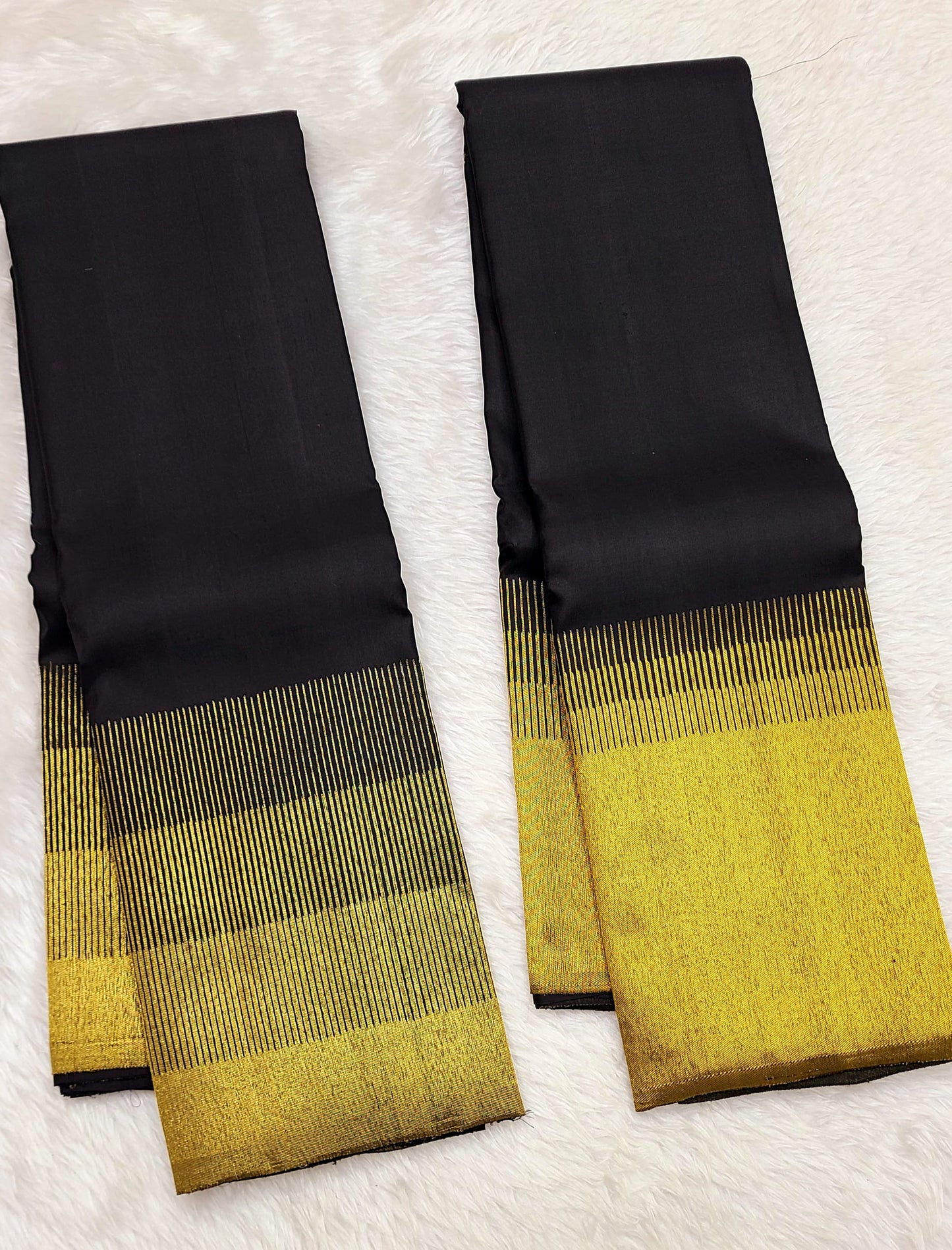 Kanchipuram 100% Pure Handwoven 2G Premium Quality Unique Traditional Border Silk Sarees