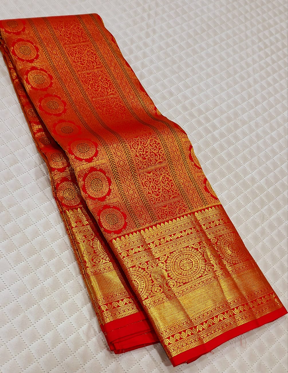 Kattaas Kanchipuram 100% Pure Handwoven 2G Premium Quality Bridal Silk Sarees