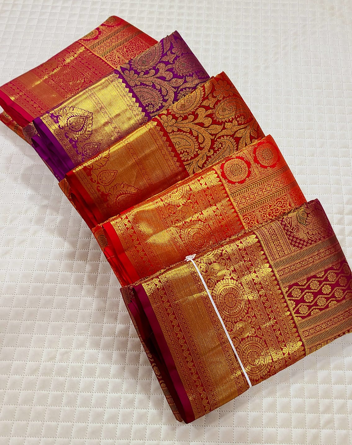 Kattaas Kanchipuram 100% Pure Handwoven 2G Premium Quality Bridal Silk Sarees