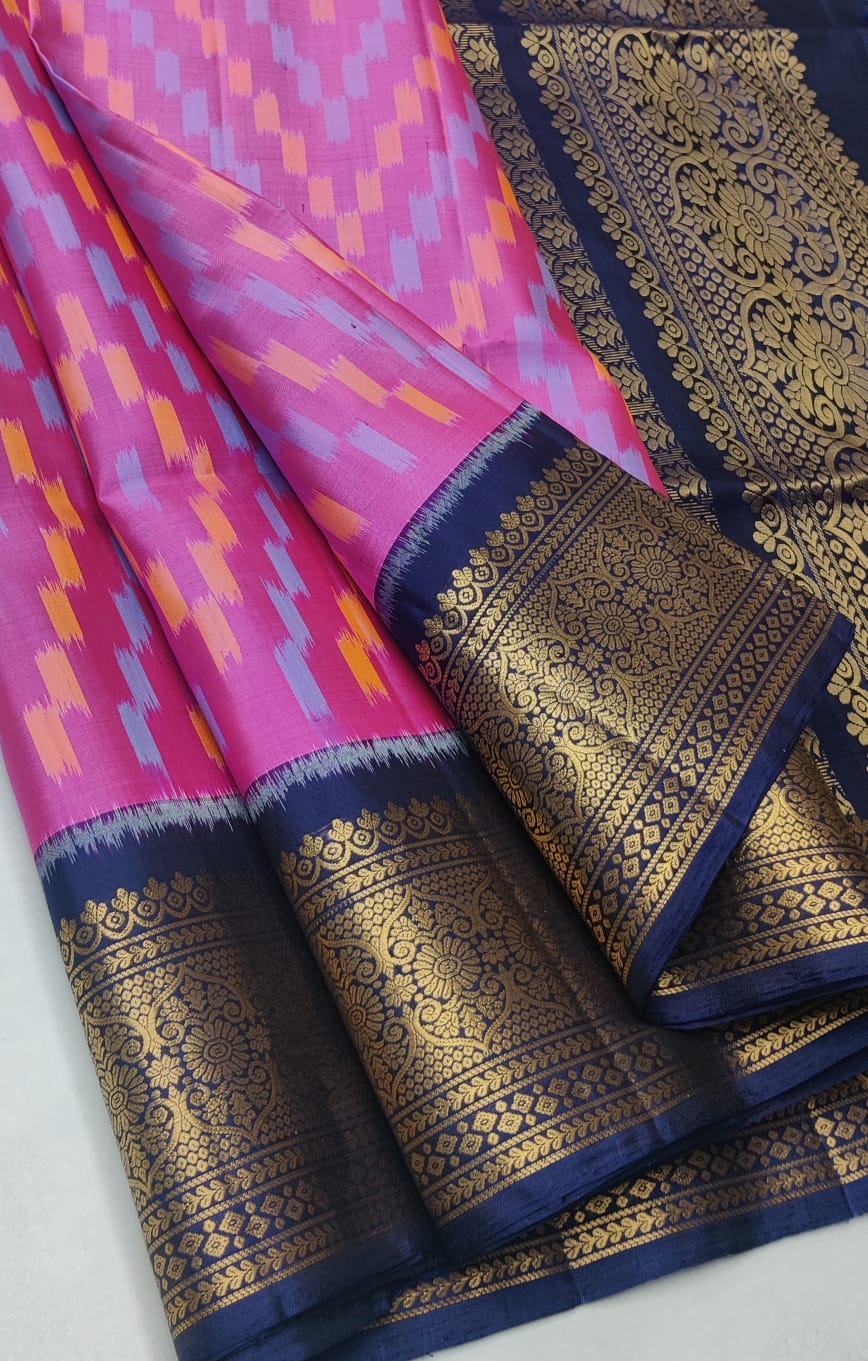 Kattaas Pochampalli Traditional Jacquard border