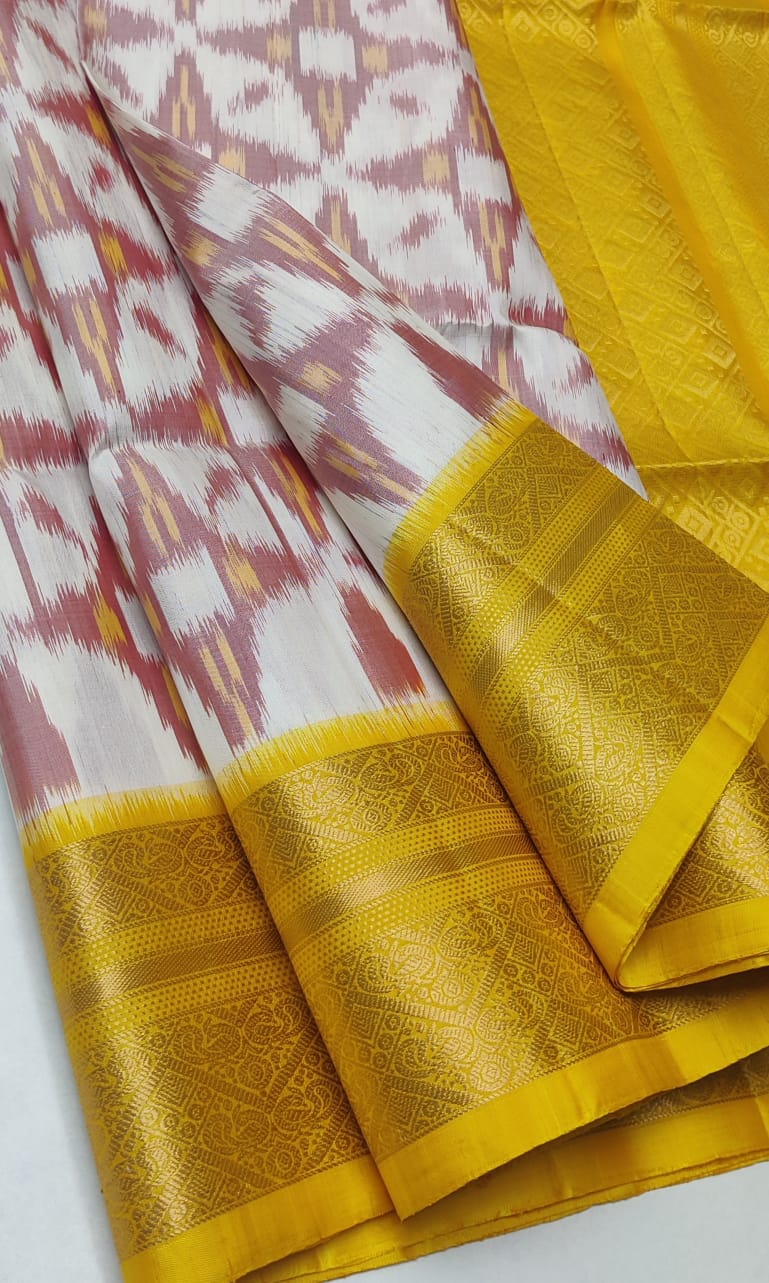 Kattaas Pochampalli Traditional Jacquard border