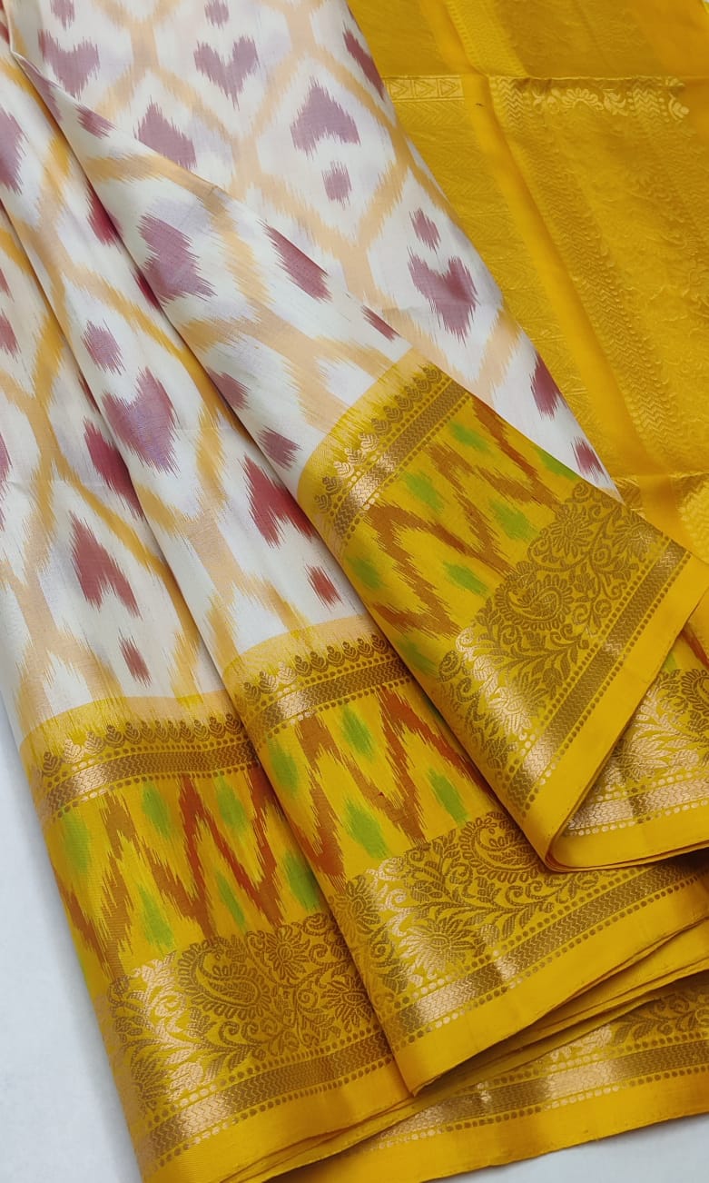 Kattaas Pochampalli Traditional Jacquard border