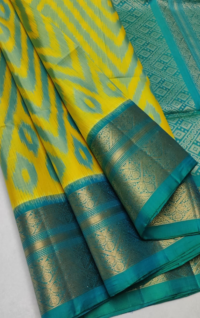 Kattaas Pochampalli Traditional Jacquard border