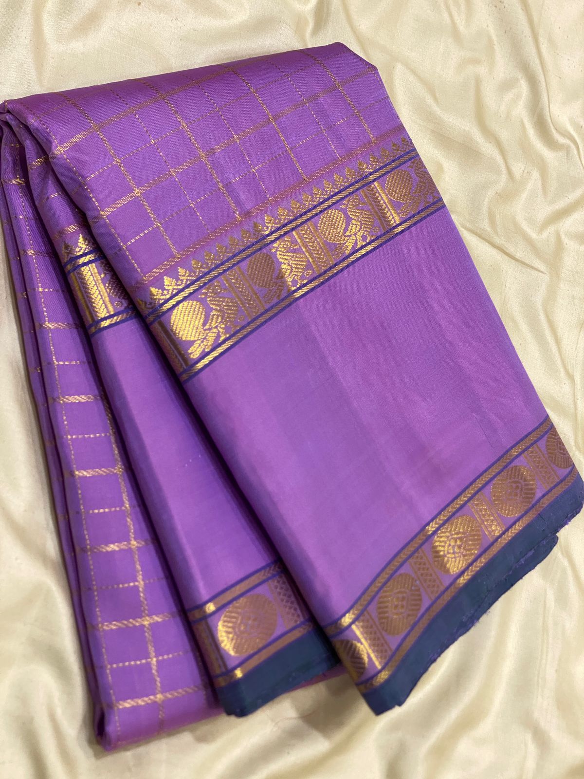 Kattaas 2g zari double border vaira oosi beldari fancy checks