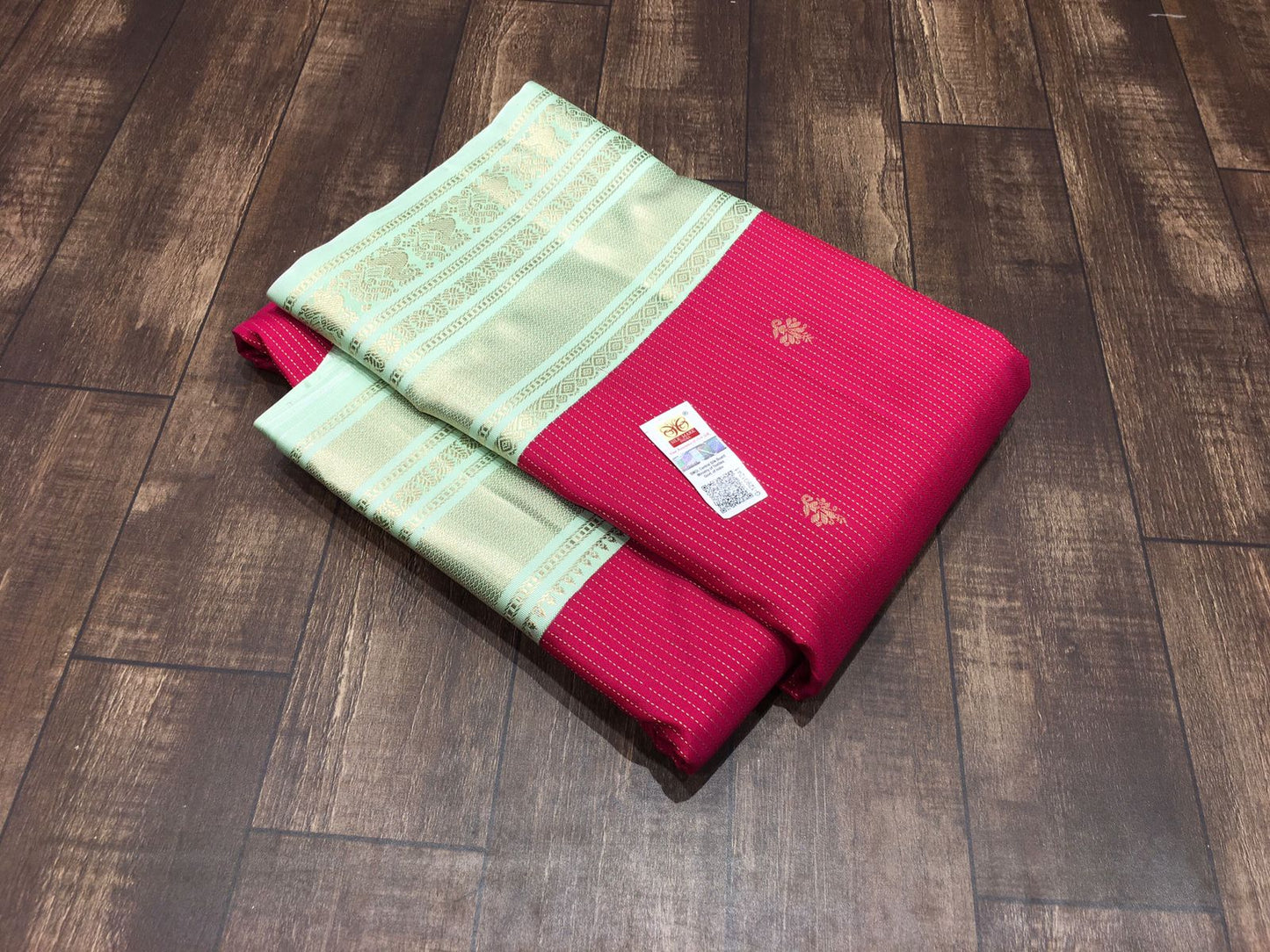 KATTAAS KANCHIPURAM HANDLOOM SILK SAREES WITH RICH PALLU WITH BLOUSE