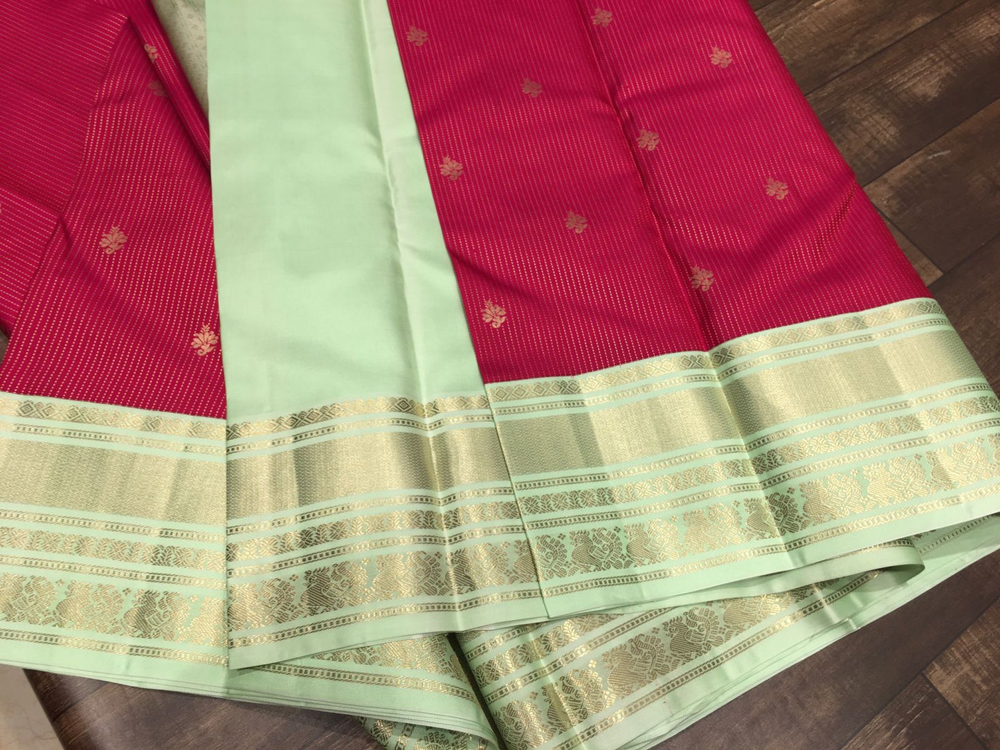 KATTAAS KANCHIPURAM HANDLOOM SILK SAREES WITH RICH PALLU WITH BLOUSE
