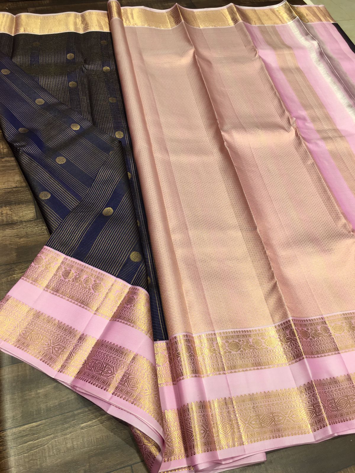 KATTAAS KANCHIPURAM HANDLOOM SILK SAREES WITH RICH PALLU WITH BLOUSE