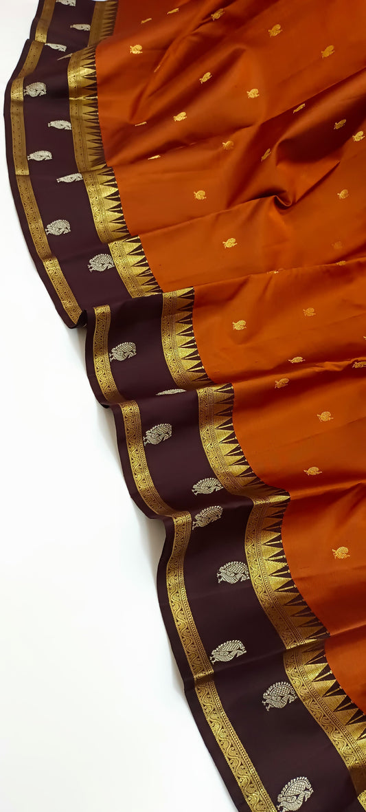 Unique collection of Kanjivaram Silks in Classical, Beautiful Butta & Grand Pallu