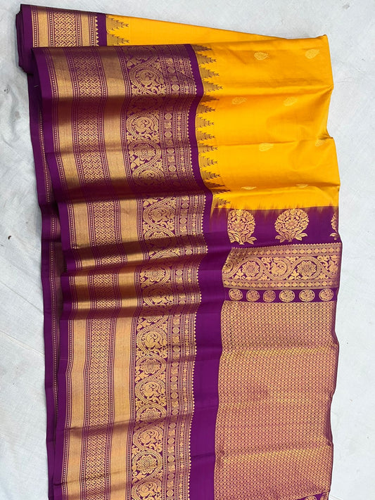 Exclusive Gadwal big border pattu saree