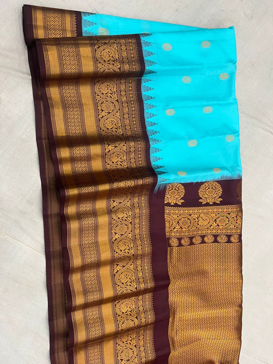 Exclusive Gadwal big border pattu saree