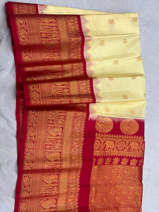 Exclusive Gadwal big border pattu saree