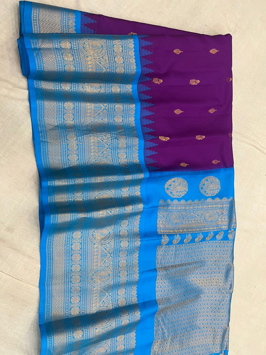 Exclusive Gadwal big border pattu saree