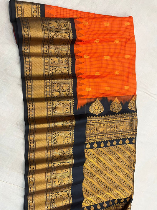Exclusive Gadwal big border pattu saree
