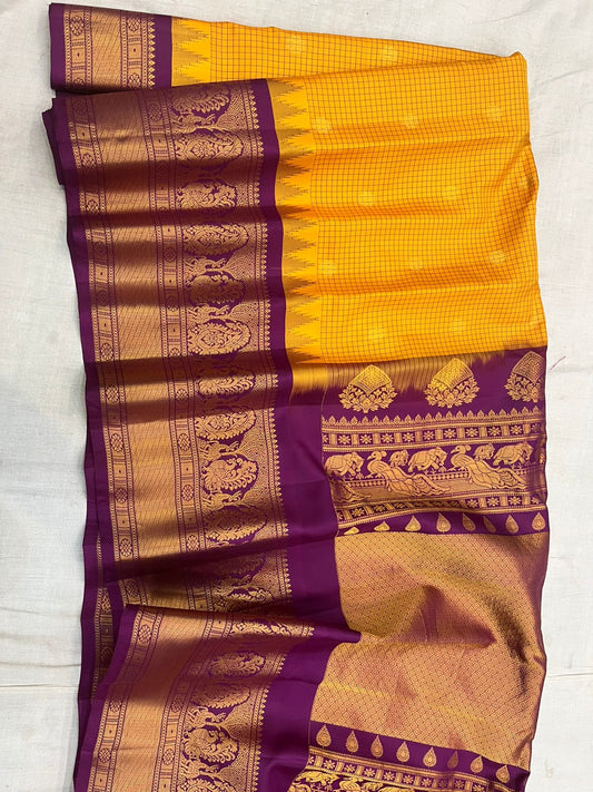 Exclusive Gadwal big border pattu sare