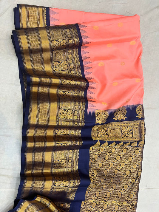 Exclusive Gadwal big border pattu saree