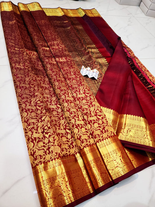 Kanchipuram pure pattu handloom saree