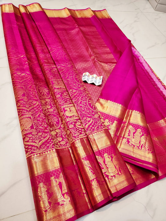 Kanchipuram pure pattu handloom saree