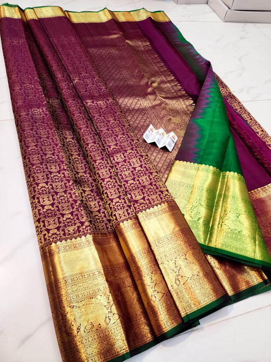 Kanchipuram pure pattu handloom saree