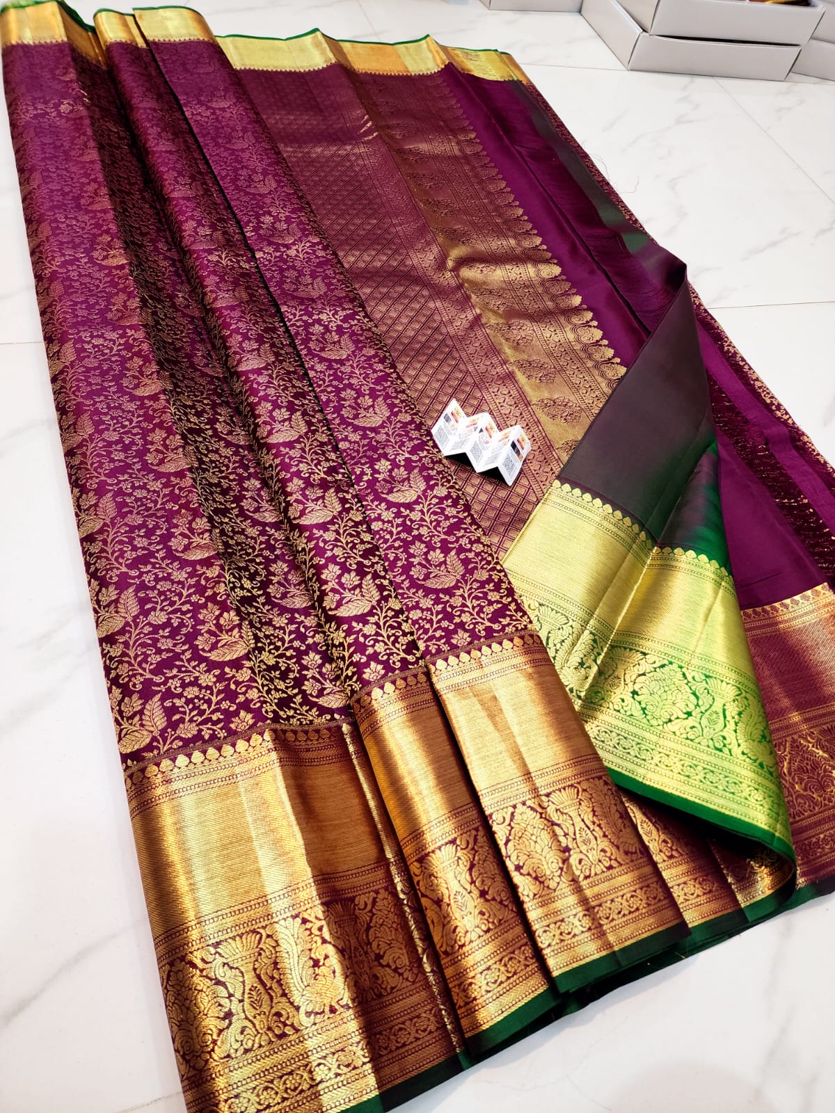 Kanchipuram pure pattu handloom saree