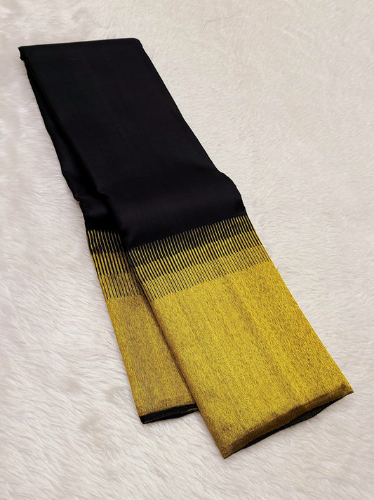 Kanchipuram 100% Pure Handwoven 2G Premium Quality Unique Traditional Border Silk Sarees