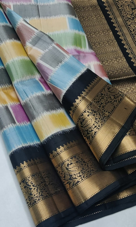 Kattaas Pochampalli Traditional Jacquard border