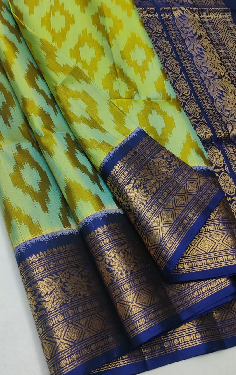 Kattaas Pochampalli Traditional Jacquard border