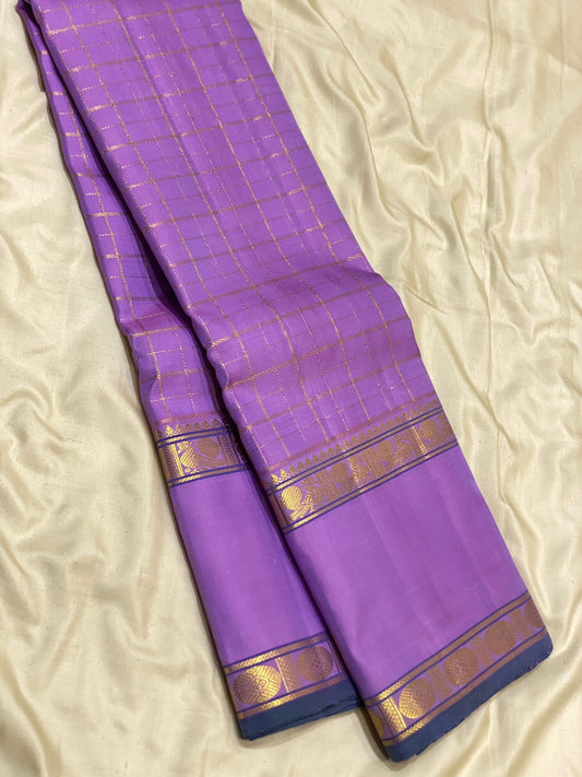 Kattaas 2g zari double border vaira oosi beldari fancy checks