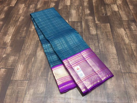 Kattaas KANCHIPURAM HANDLOOM SILK SAREES WITH RICH PALLU WITH BLOUSE
