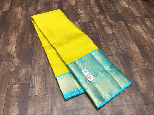 Kattaas KANCHIPURAM HANDLOOM SILK SAREES WITH RICH PALLU WITH BLOUSE