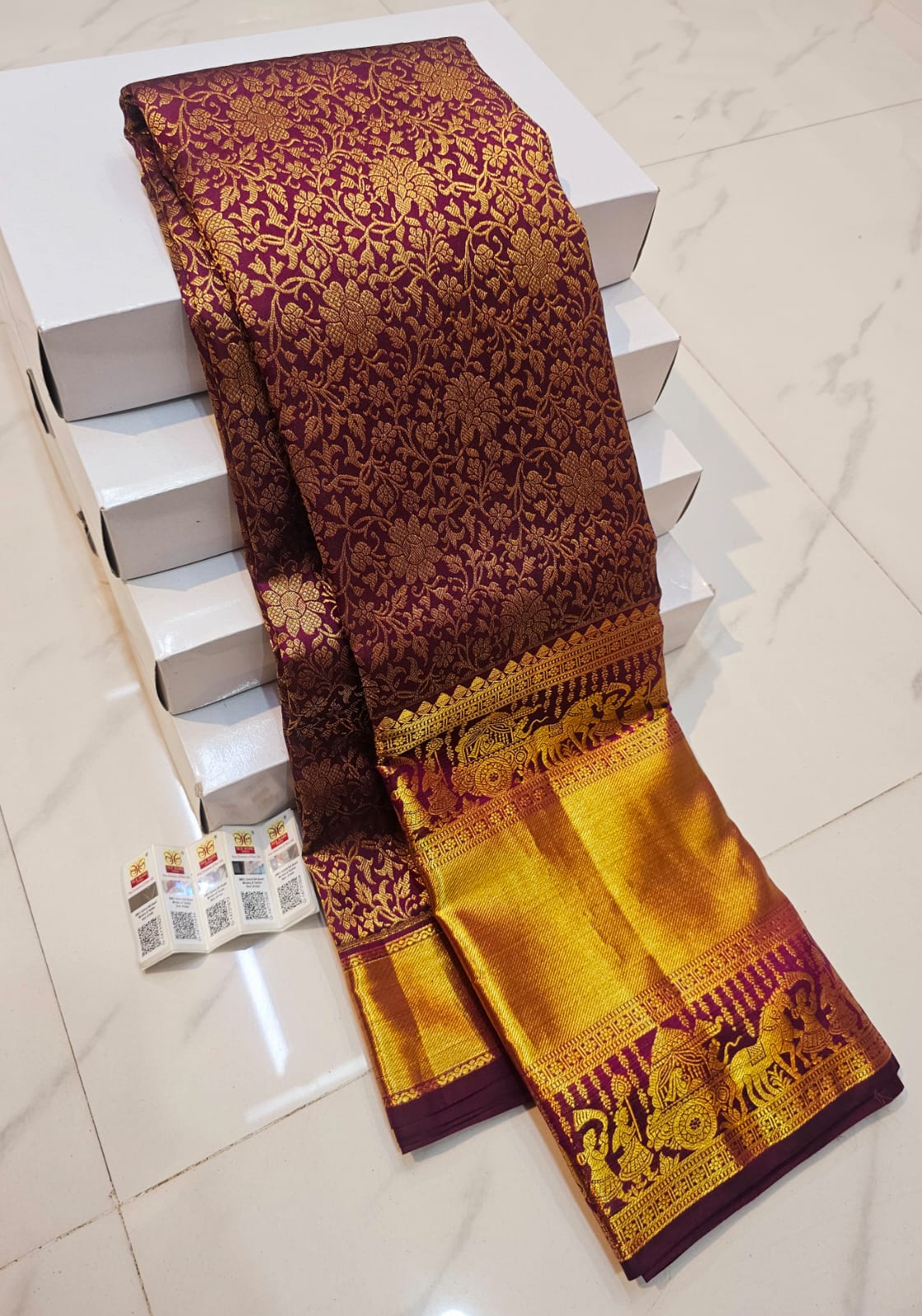 Kattaas Kanchipuram pure silk