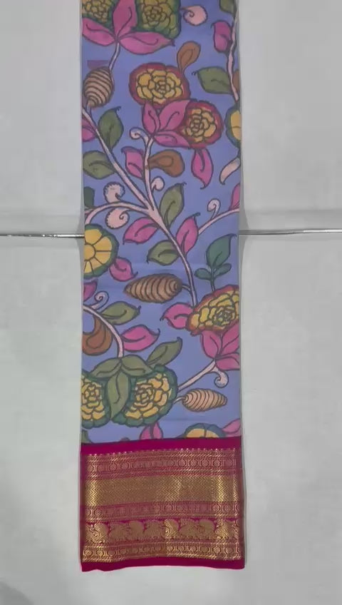 Kattaas Kanchi Gadwal kalamkari prints